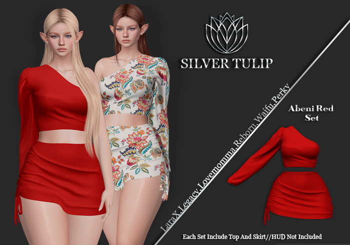 SilverTulip-Abeni Red Set