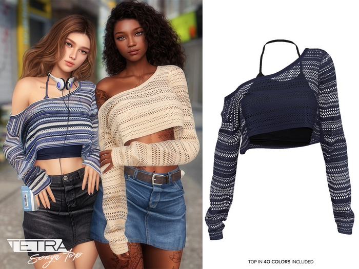 TETRA - Sonya Top & Sweater (Indigo)