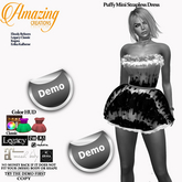 AmAzInG CrEaTiOnS Puffy Mini Strapless Dress Demo
