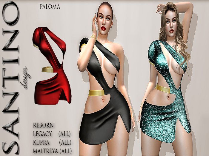 Santino Design-Night Dress-Red