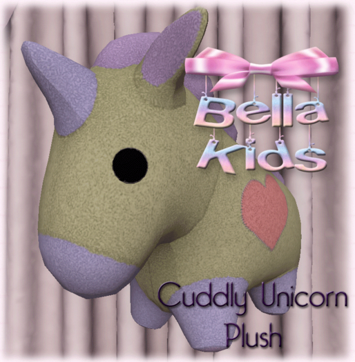 [:Bella Kids:] Unicorn Plush (Yellow)