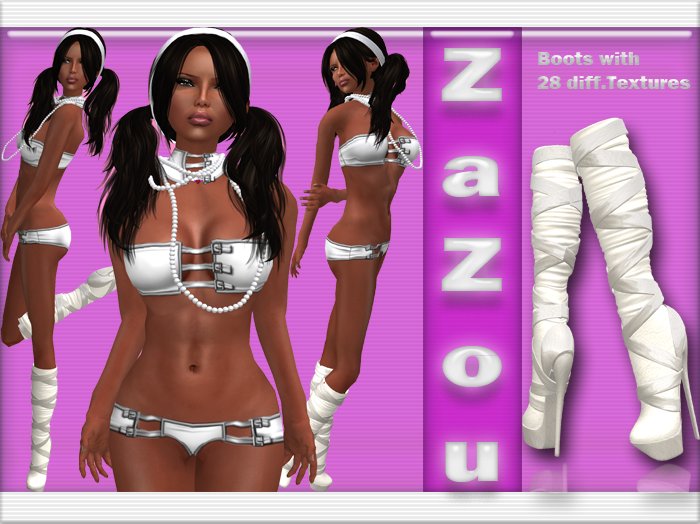ZaZou *PROMO* Hottest Angel Complete Outfit with nice Boots for only 99 L$!