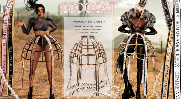 .cococat. Amour En Cage - Copper