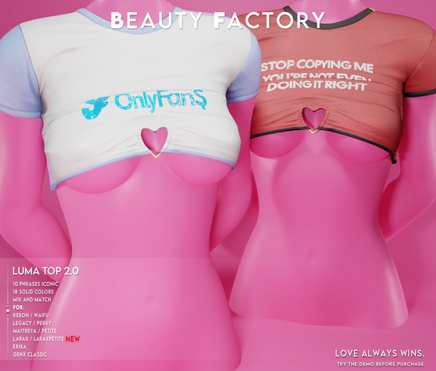 .BF. Luma Top V2 FATPACK