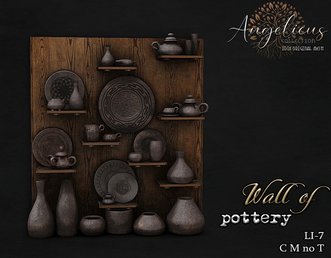 .AngelicUs. Wall of  pottery 