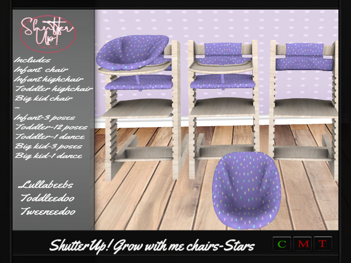 ShutterUp! Grow with me Chairs-Stars unpacker