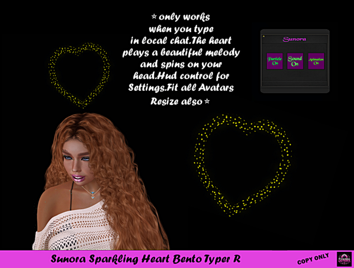 Sunora Sparkling Heart Bento Typer R