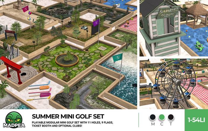 MadPea Summer Mini Golf Set