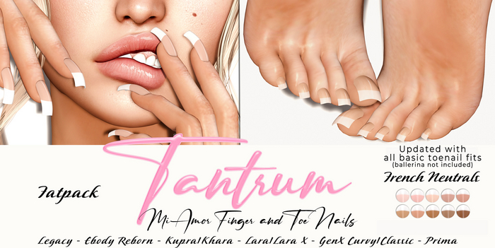 Tantrum - Mi Amor Acrylics - French Neutrals Fatpack