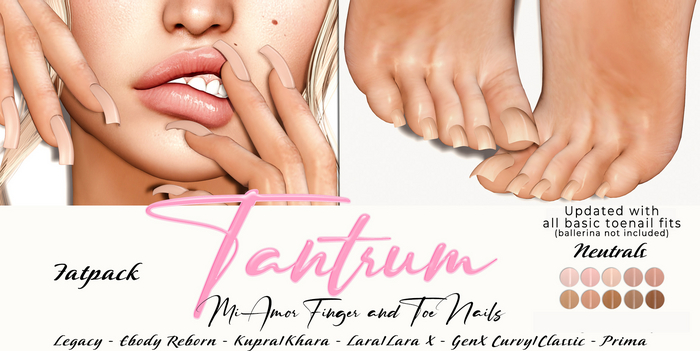 Tantrum - Mi Amor Acrylics - Neutrals Fatpack 