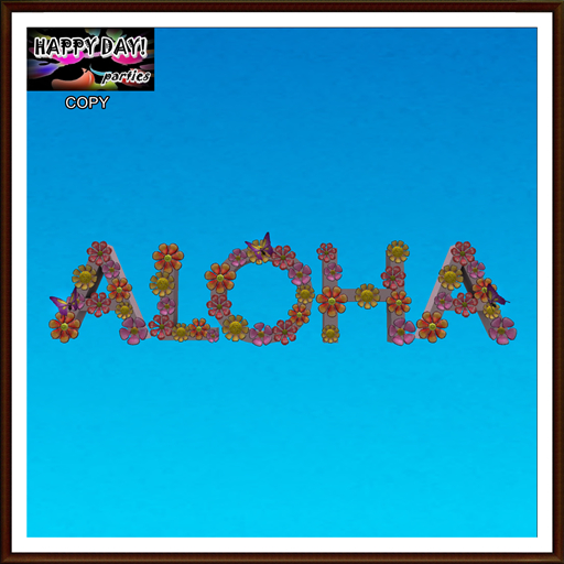 Summer - Aloha Flowers Letters