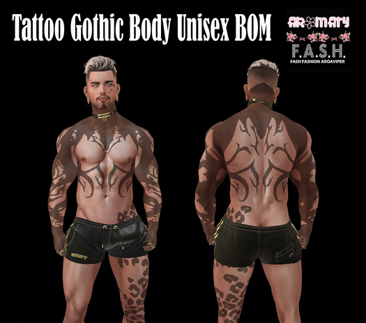 F.A.S.H VIPER Tattoo Gothic Body Unisex BOM