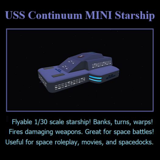 USS Continuum MINI Starship boxed