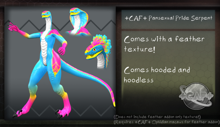 +CAF+ Pansexual Pride Serpent