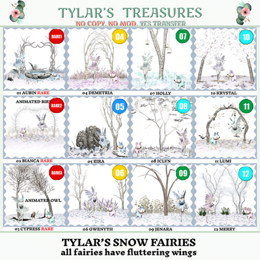 02 TYLAR'S SNOW FAIRIES BIANCA RARE