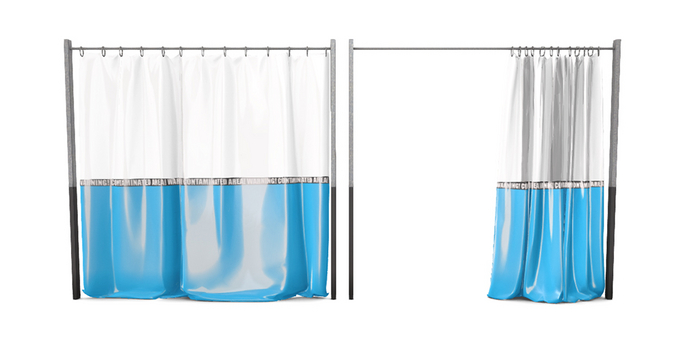 NOMAD // PVC CURTAINS // BLUE