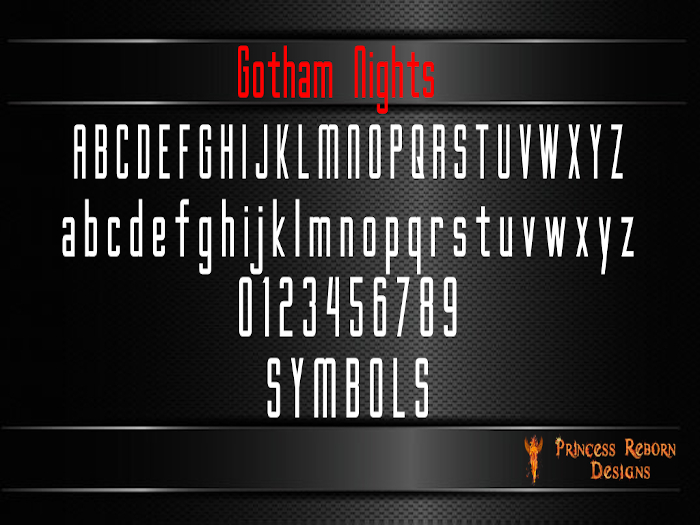 Gotham Nights Mesh Letters, Numbers, & Symbols "BOXED"