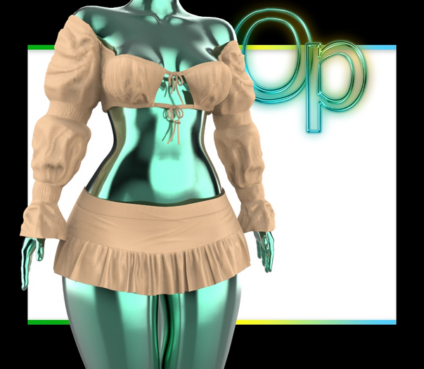 Beige Queen Outfit