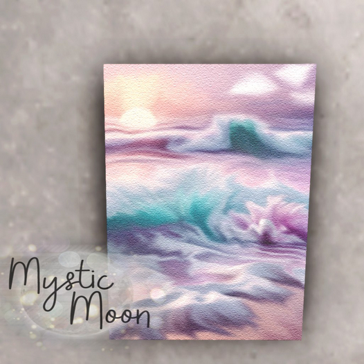 ..(Mystic Moon)..Canvas pastel waves 