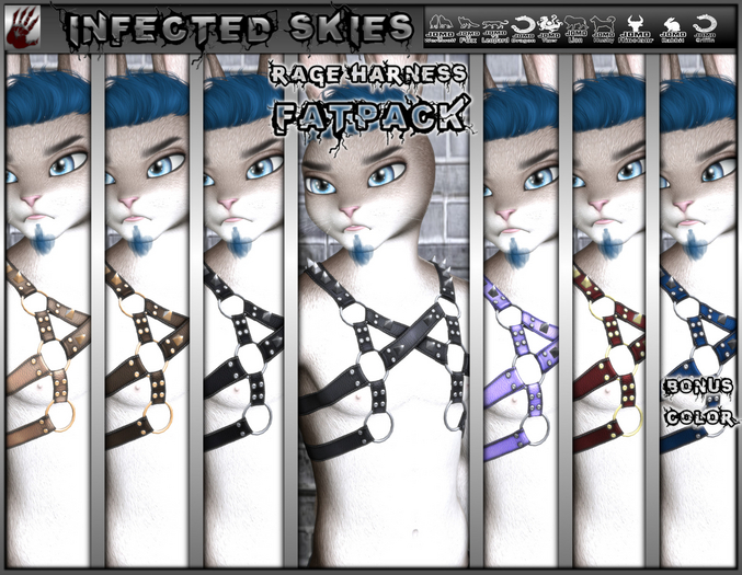*IS* Rage Harness Furry FATPACK  