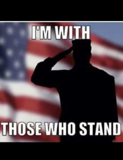 I'm with those who stand