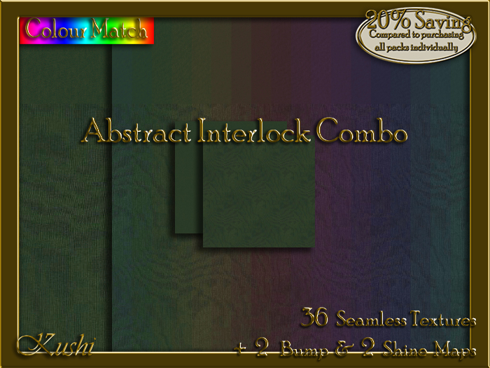 Abstract Interlock COMBO Seamless Texture Bundle