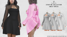 *Vanilla Bae* Emily Dress - Gray 3 Pack - Strip Me Interactive - Maitreya / LaraX / Legacy / Ebody Reborn / Waifu