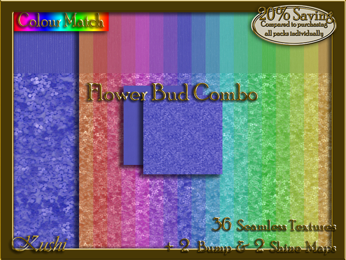 Flower Bud COMBO Seamless Texture Bundle