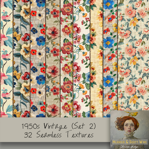 Second Life Marketplace - M/M 1950s Vintage Seamless (Set 2) 32 ...