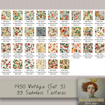Second Life Marketplace - M/M 1950s Vintage Seamless (Set 5) 32 ...