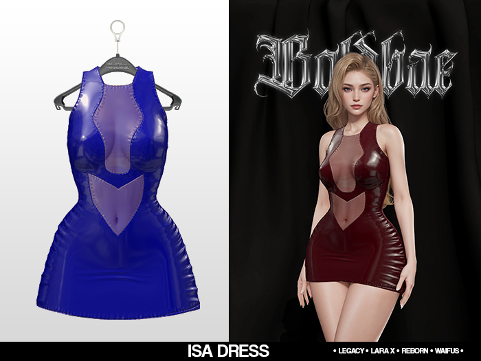 Boldbae - Isa Dress - Blue