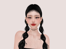 [XOXO] Ribbon choker [ Black]