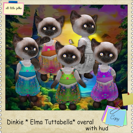 Dinkie Elma Tutabelle overal with hud