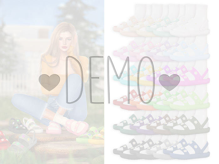 DEMO -Sorumin- Flower Sandals SET -FATPACK-