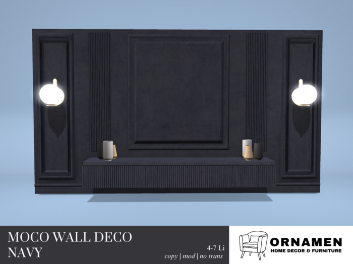 OR - Moco Wall Deco Navy Set
