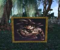 Black Goku Wall painting