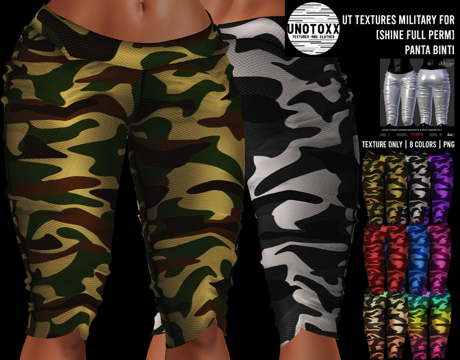 UT TEXTURES MILITARY FOR [SHINE FULL PERM] PANTA BINTI