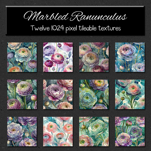 *Wallflowers* Marbled Ranunculus