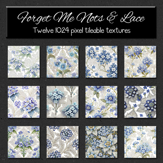 *Wallflowers* Forget Me Nots & Lace