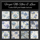 *Wallflowers* Forget Me Nots & Lace