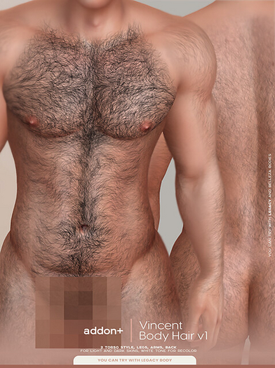 addon+ Vincent Body Hair v1 Pack