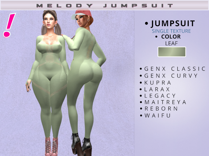 [DressUp!] - Melody Jumpsuit - Single Color (Leaf)