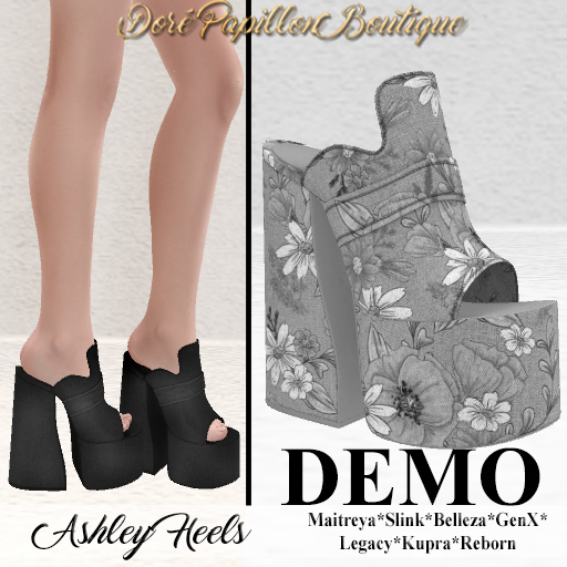 DPB Ashley Heels - DEMO *Maitreya, Slink, Belleza, GenX, Legacy, Kupra & Reborn