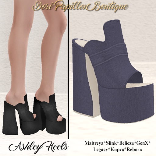 DPB Ashley Heels - Purple *Maitreya, Slink, Belleza, GenX, Legacy, Kupra & Reborn