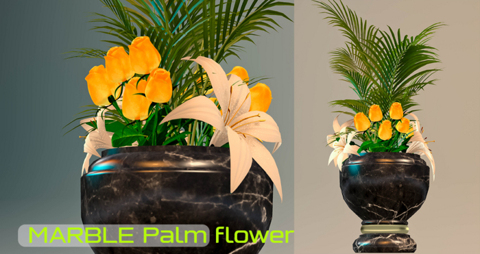 KARACA - MARBLE PALM FLOWER