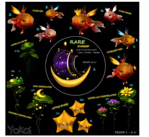 2.YOKAI - Star Ocean - Flying Fish (red\gold)