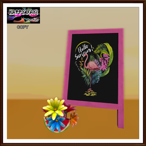 Summer - Tropical Chalkboard 1