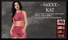 ~VoXXX~ Kat Outfit with 4 bonus Textures