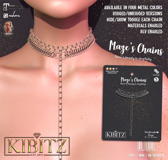 Kibitz - Maze's chains - silver