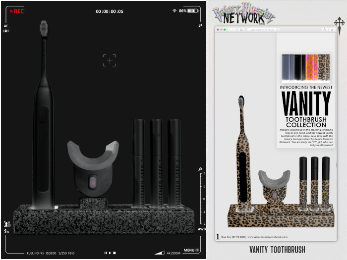GMN. Vanity Toothbrush Kit - Black 